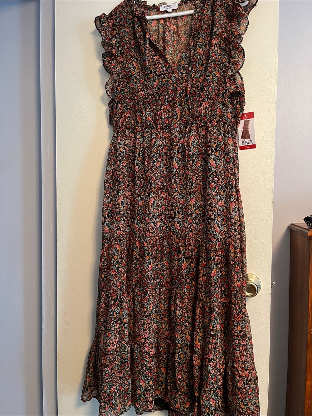 Darker flower print dress